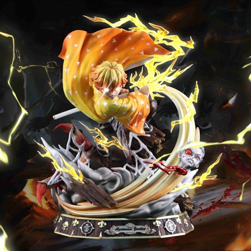 Figurine Collector en Resine Zenitsu Frappe Foudroyante