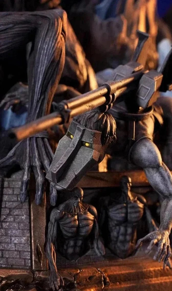 Figurine SNK en Résine Eren 9 Titans Primordiaux