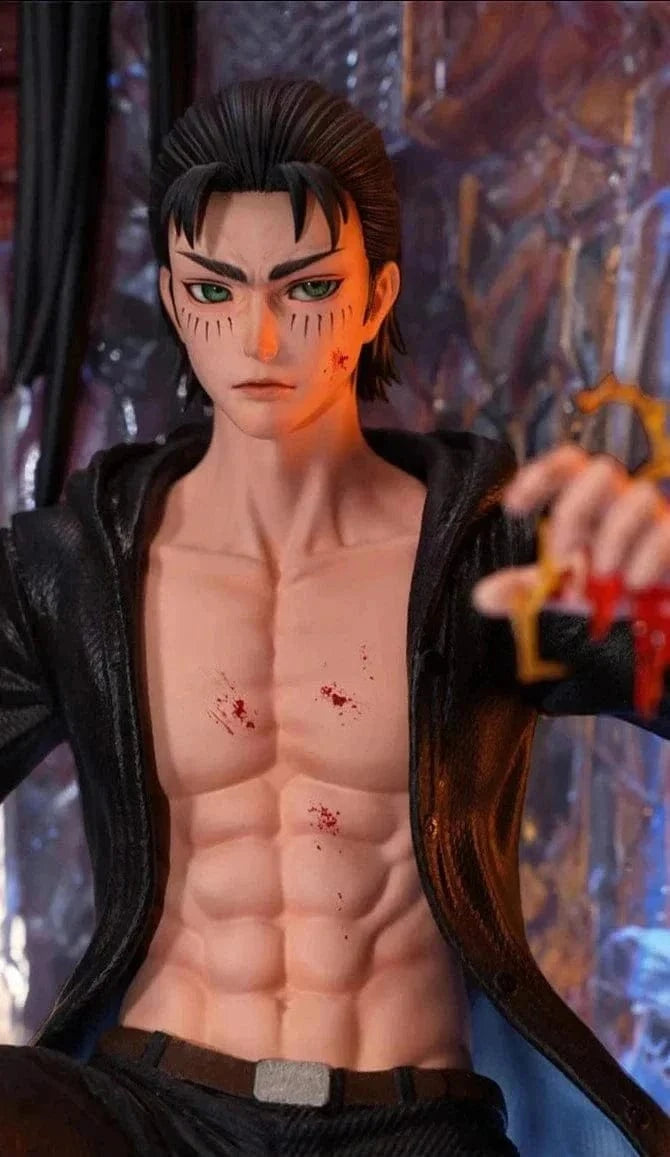 Figurine SNK en Résine Eren 9 Titans Primordiaux