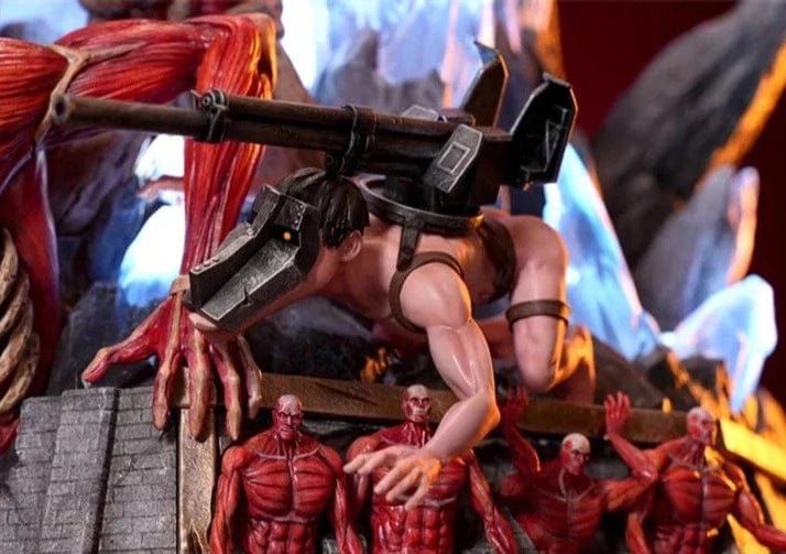 Figurine SNK en Résine Eren 9 Titans Primordiaux