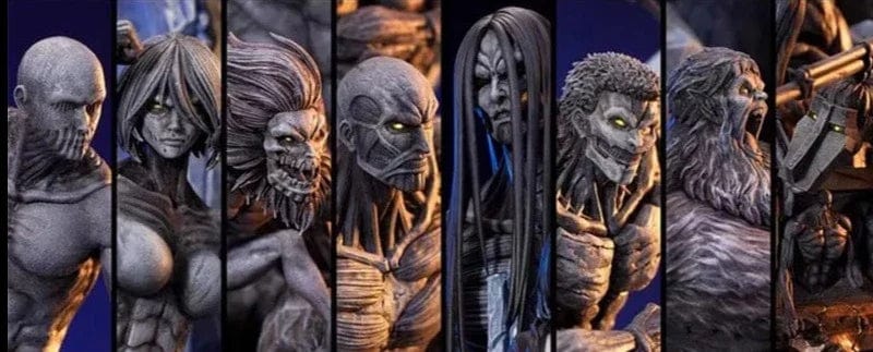 Figurine SNK en Résine Eren 9 Titans Primordiaux