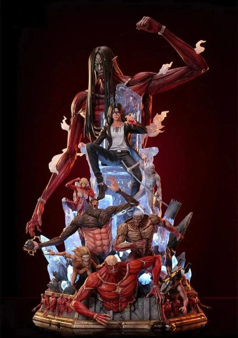 Figurine SNK en Résine Eren 9 Titans Primordiaux