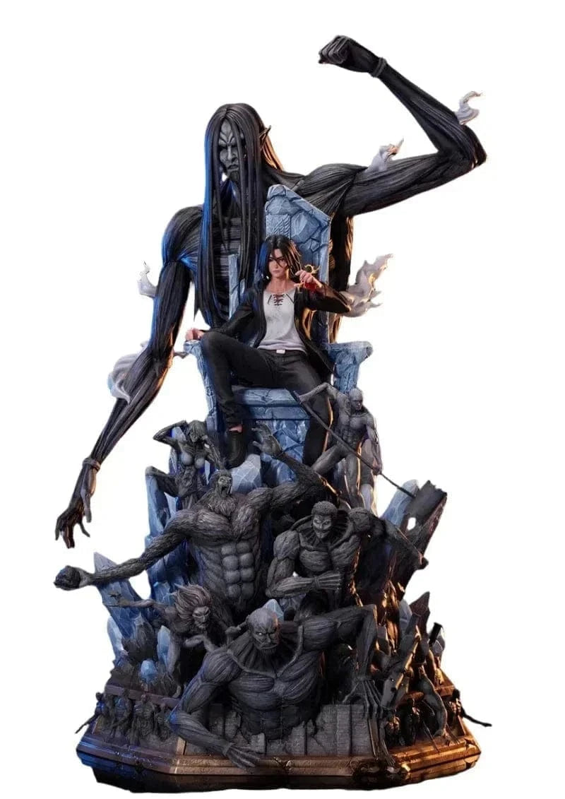 Figurine SNK en Résine Eren 9 Titans Primordiaux Sans peinture