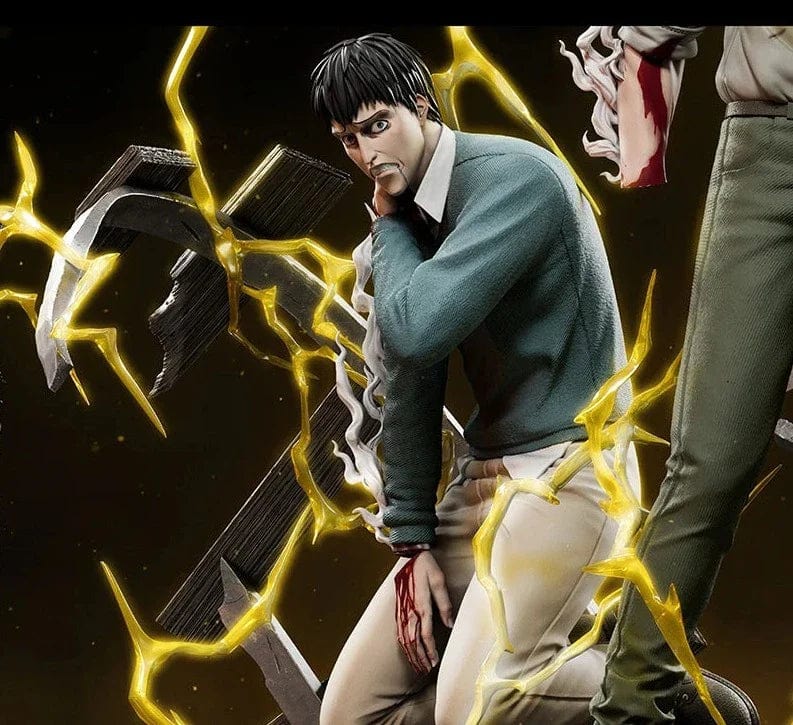 Figurine SNK en Résine Reiner et Bertolt