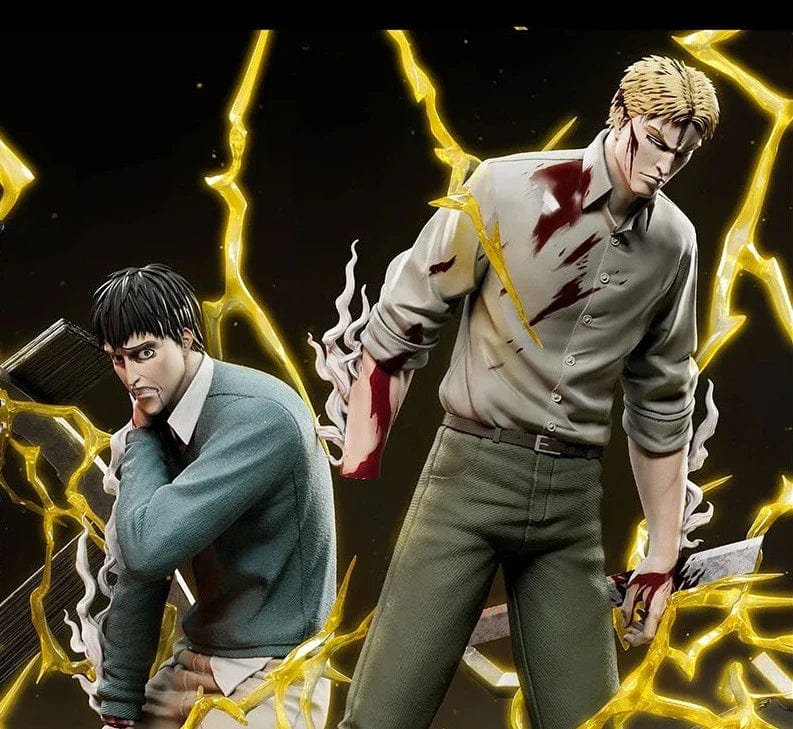 Figurine SNK en Résine Reiner et Bertolt