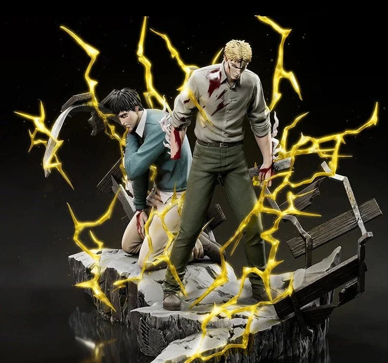 Figurine SNK en Résine Reiner et Bertolt