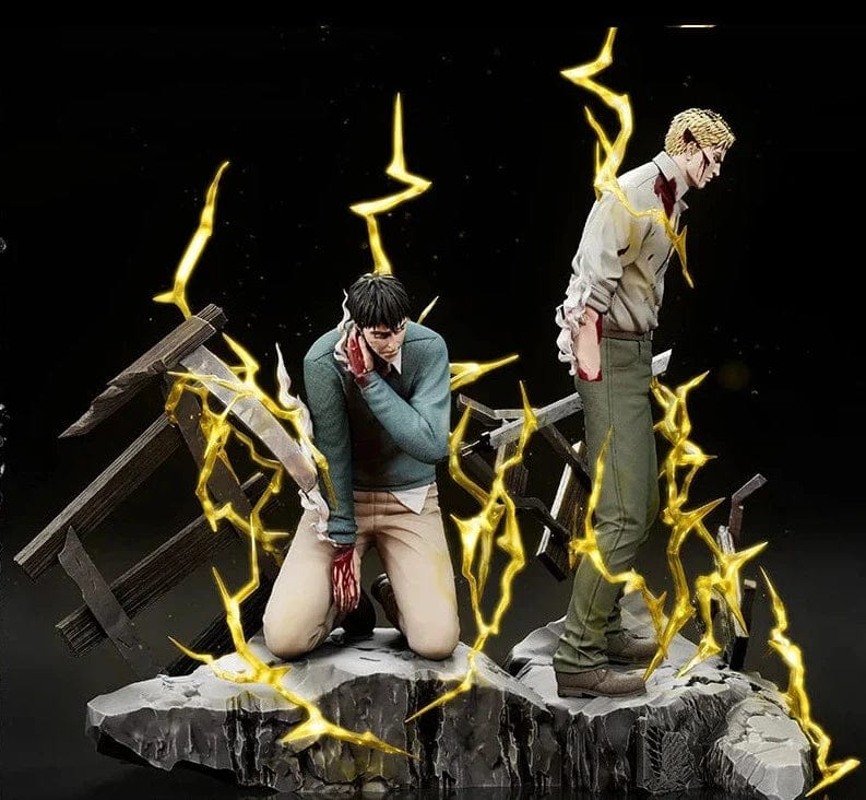 Figurine SNK en Résine Reiner et Bertolt